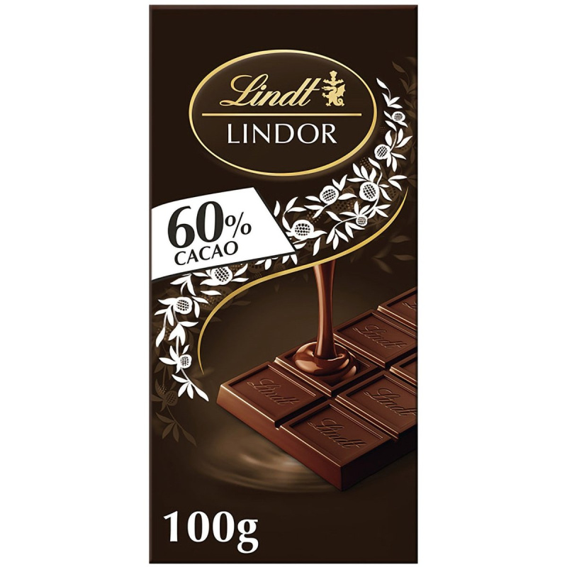 Lindt Čokoláda LINDOR Tabulková hořká 60%