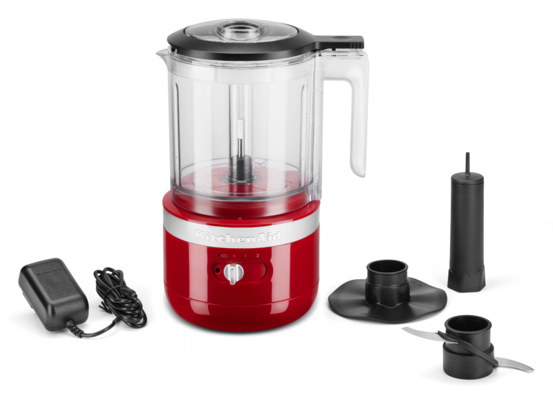 KitchenAid Bezdrátový sekáček 5KFCB519, 1,18l, královsky červená 5KFCB519EER