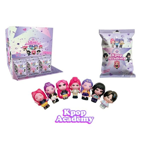 K-Pop Academy Squishy mačkací figurka 9 cm - Blind Bag (překvapení) 7 druhů