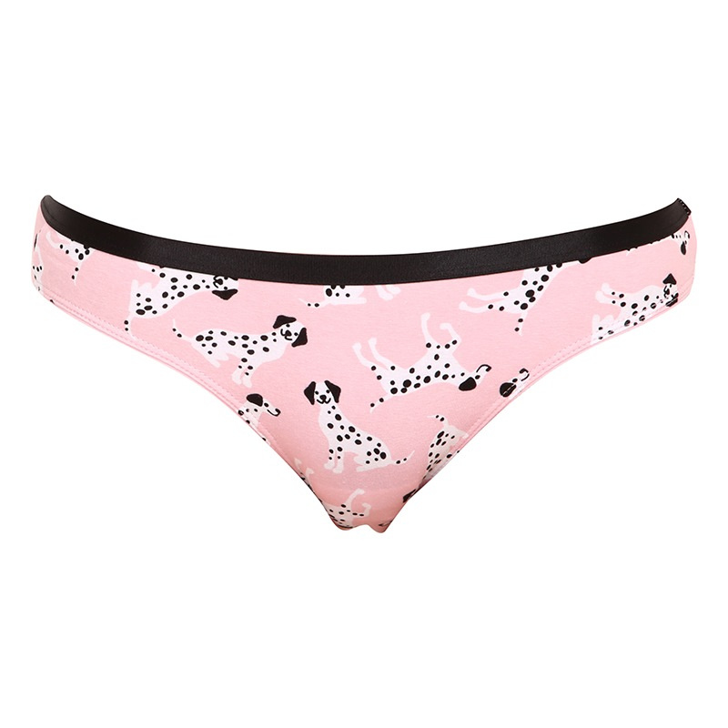 Veselé dámské kalhotky Dedoles Růžoví dalmatini (GMFB146) M