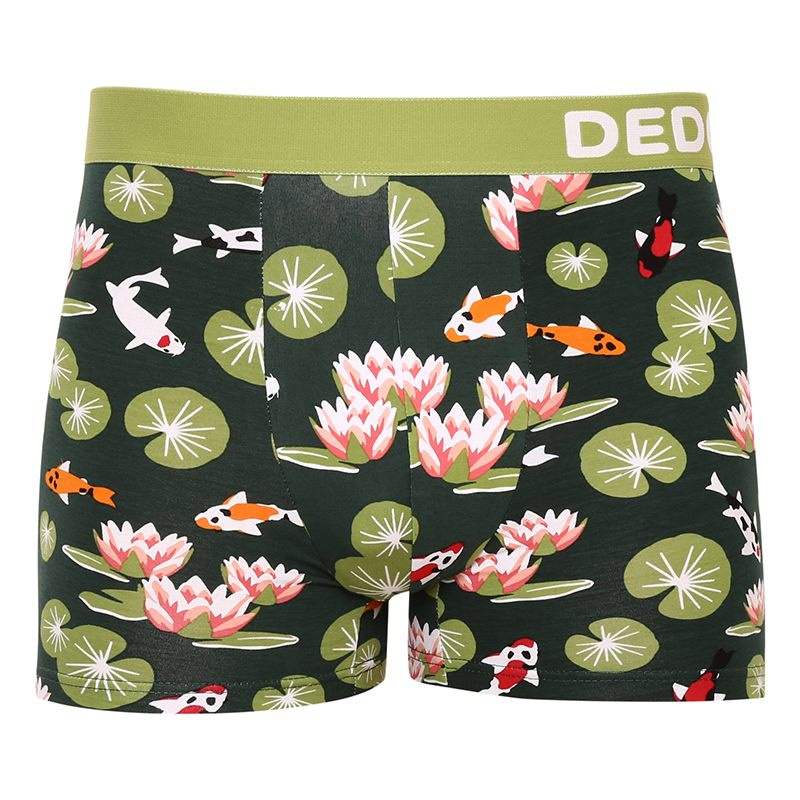 Veselé pánské boxerky Dedoles Rybky koi a lekníny (D-M-UN-T-C-C-1546) M, trenky / trenýrky