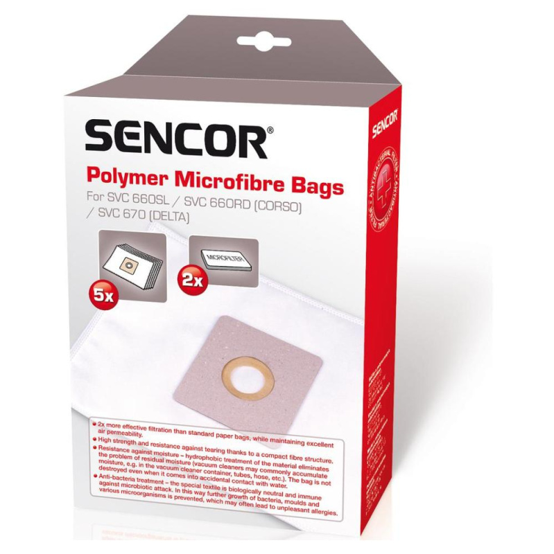 Sencor SVCX 1052 Mikrovlákenné sáčky do vysavače