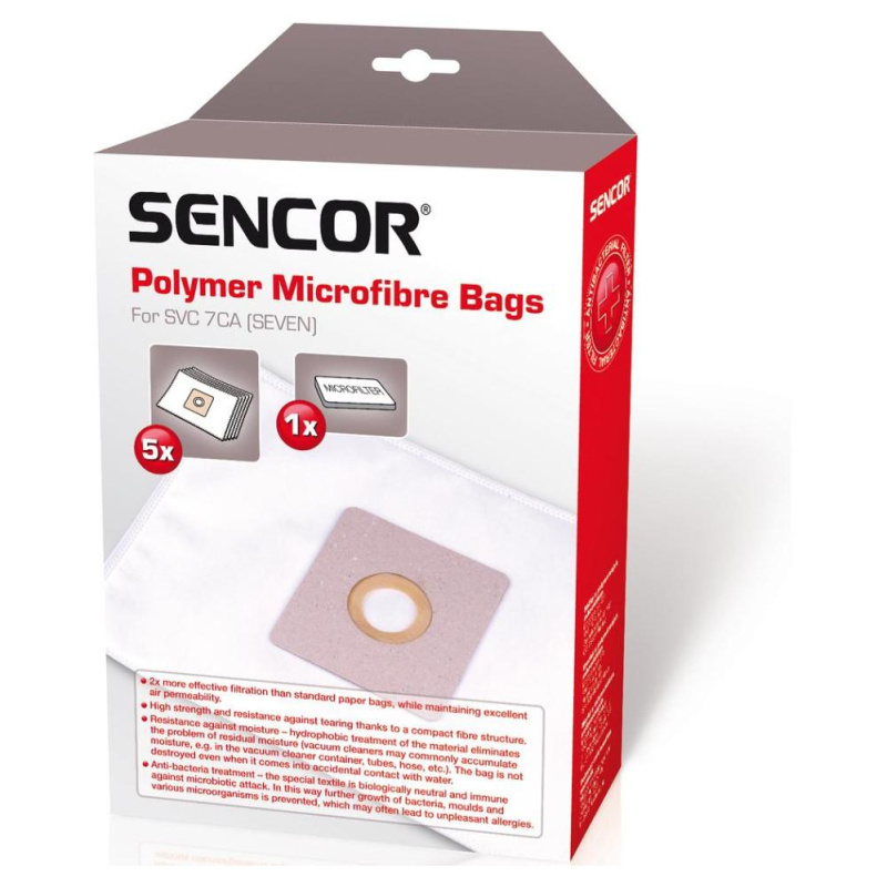 Sencor SVCX 0751 Mikrovlákenné sáčky do vysavače
