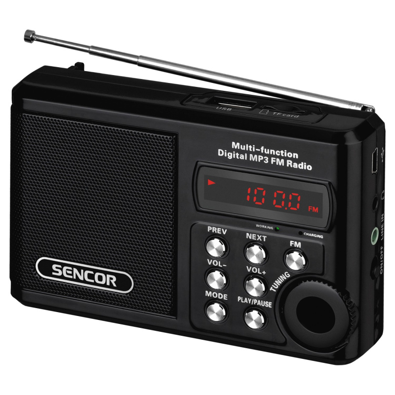 Sencor SRD 215 B Kapesní radiopřijímač