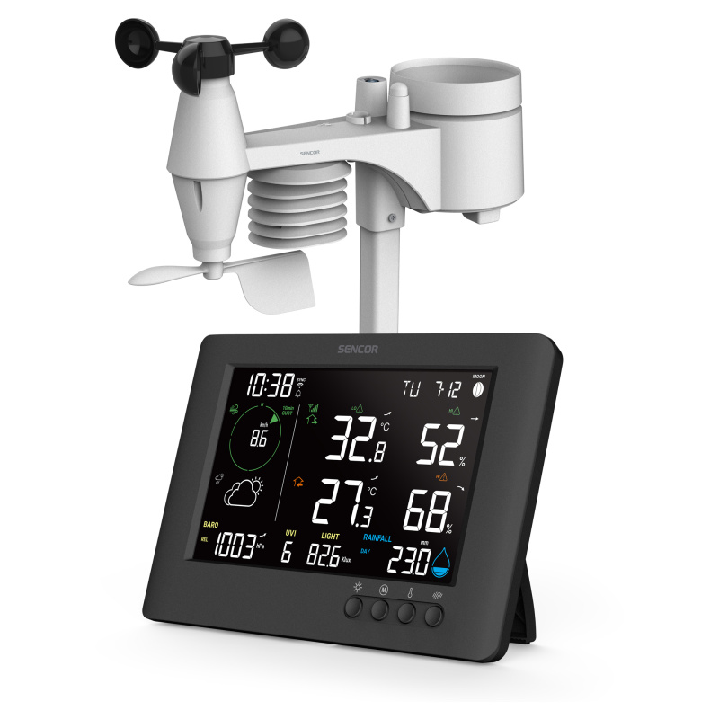 Sencor SWS 10500 WiFi meteorologická stanice s bezdrátovým senzorem 7v1