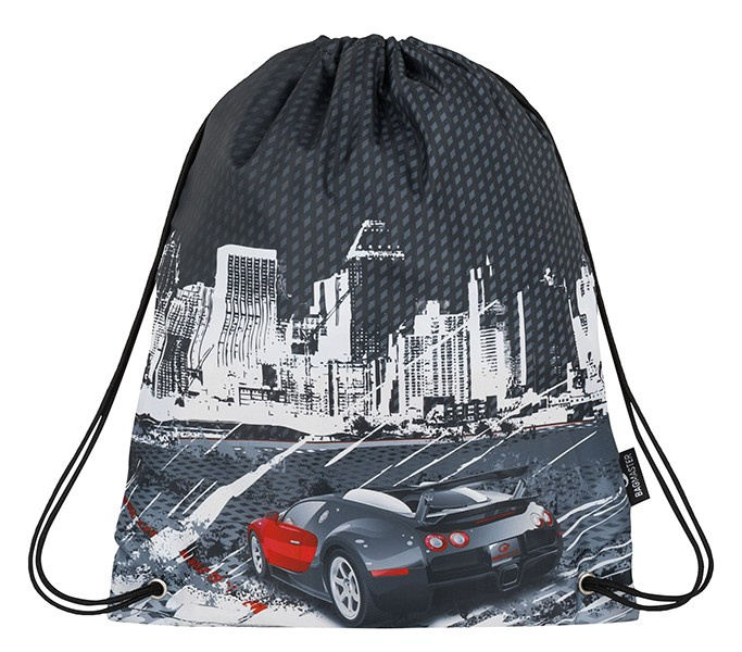 Bagmaster SÁČEK MERCURY 8 B školní na přezůvky / tělocvik - černé auto
