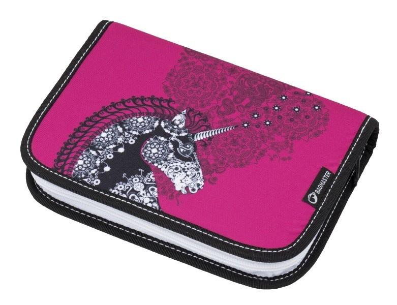 Bagmaster školní penál CASE LIM 9 A Pink/Black/White