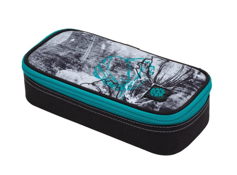 Bagmaster DIGITAL 20 B studentský penál - modrý s květinami