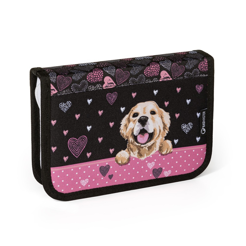 Jednochlopňový penál Case Alfa 21 A Black/Pink BagMaster