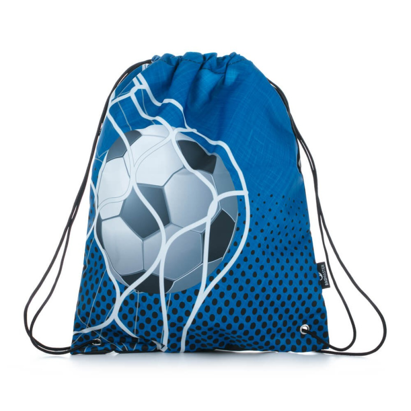 Bagmaster SÁČEK LUMI 21 B školní na přezůvky / tělocvik - modrý fotbal