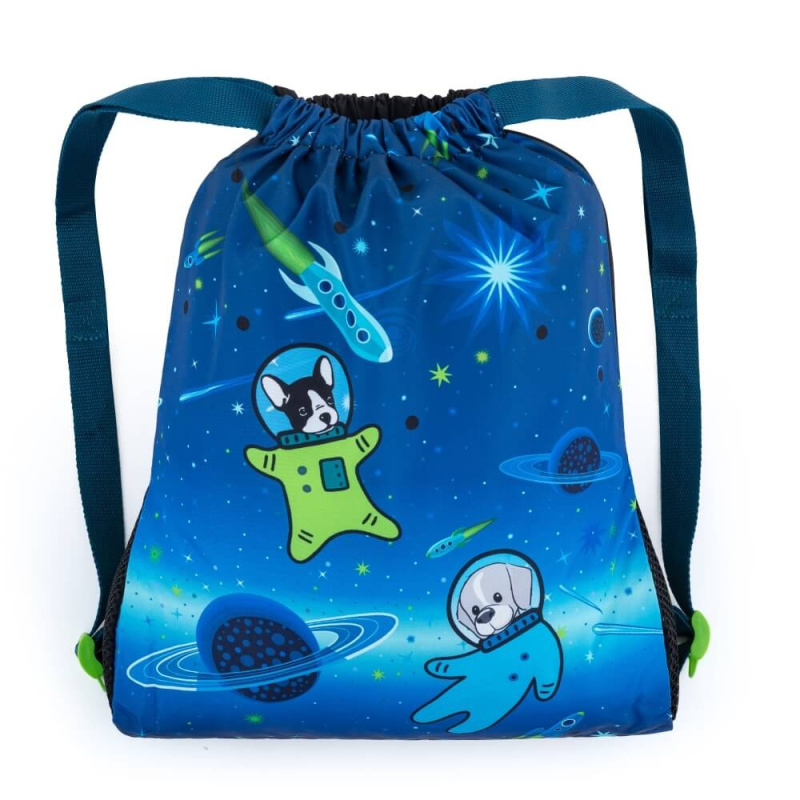Školní sáček na přezůvky / tělocvik - psi kosmonauti BagMaster