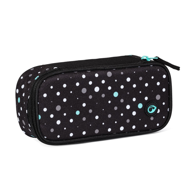 Bagmaster SUPERNOVA 23 A studentský penál - černo tyrkysový BagMaster