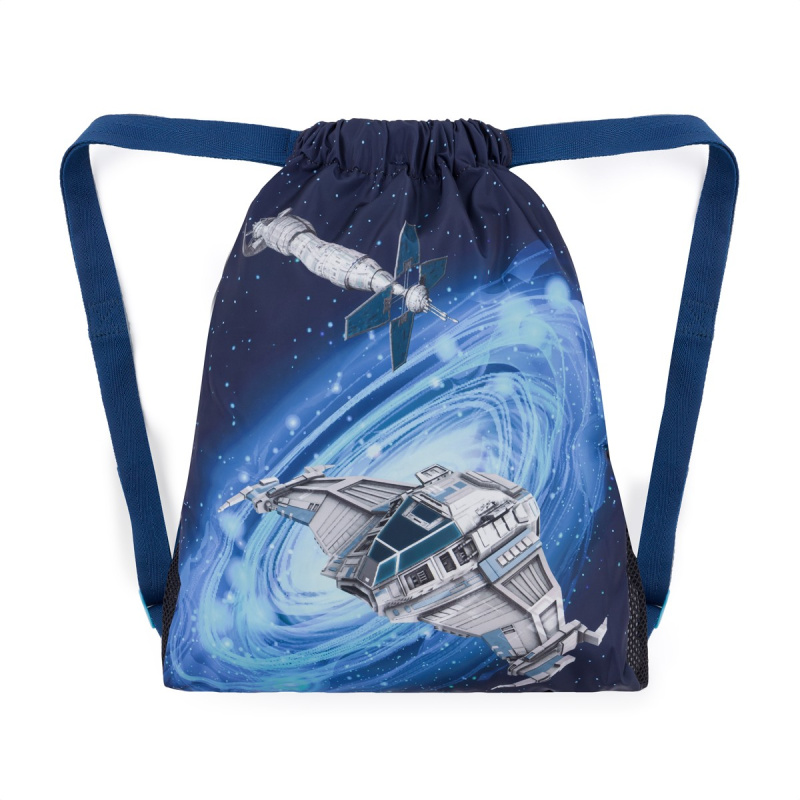 Bagmaster SÁČEK LUMI 24 D školní na přezůvky / tělocvik – vesmírná loď BagMaster