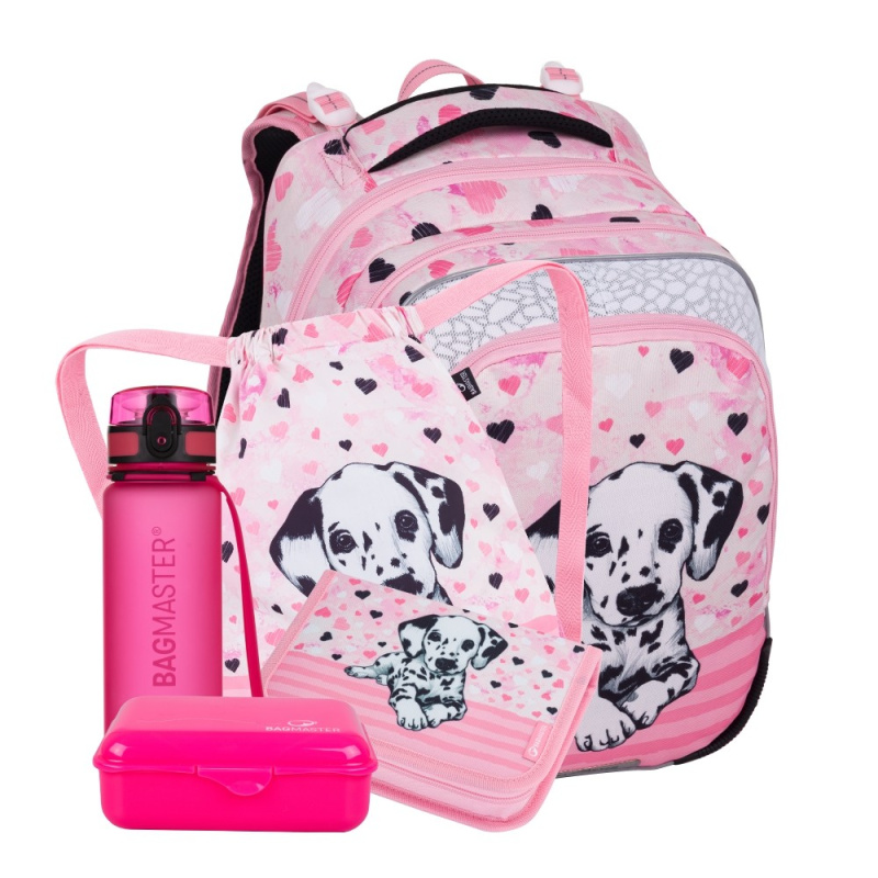 Bagmaster BETA 24 A velký školní set pro prvňáčky – dalmatin BagMaster