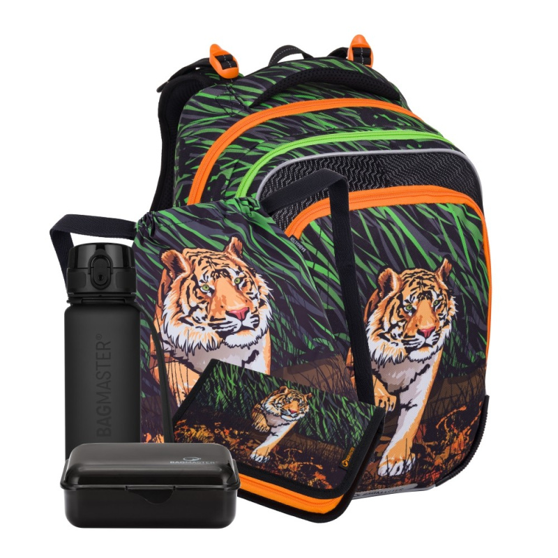 Bagmaster BETA 24 B velký školní set pro prvňáčky – tygr BagMaster