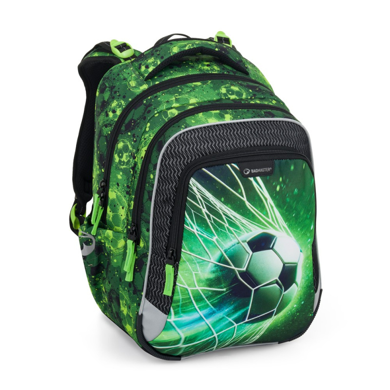 Bagmaster LUMI 25 B školní batoh – fotbal BagMaster