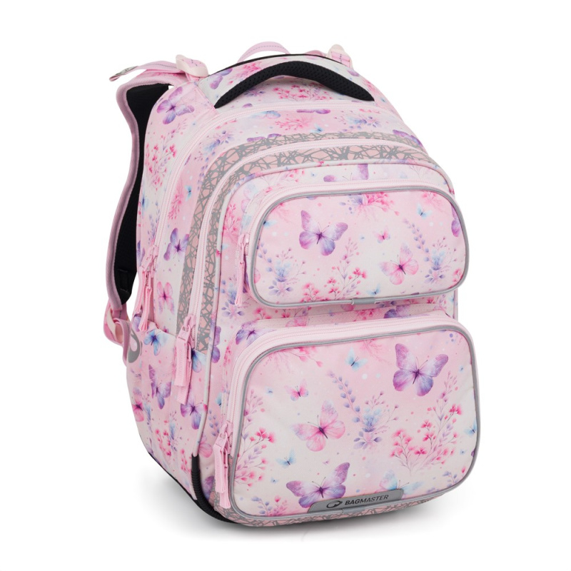 Bagmaster DOPI 25 A školní batoh – motýlci BagMaster