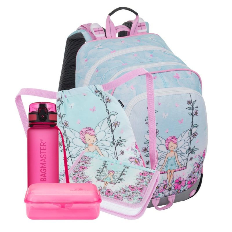 Bagmaster ALFA 25 A velký školní set pro prvňáčky – víla BagMaster