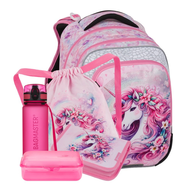 Bagmaster BETA 26 B velký školní set pro prvňáčky – jednorožec