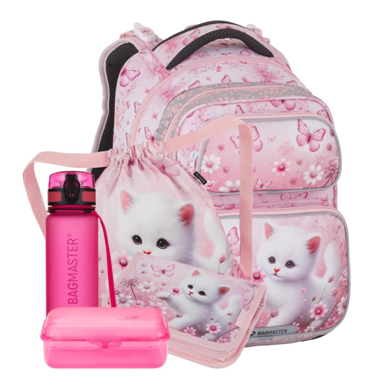 Bagmaster DOPI 26 A velký školní set pro prvňáčky – kočička