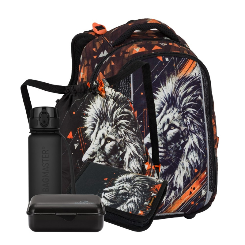Bagmaster VEGA 26 A velký školní set pro prvňáčky – lev