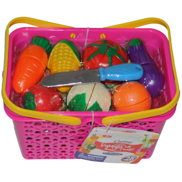 Nákupní košík + zelenina 28 ks