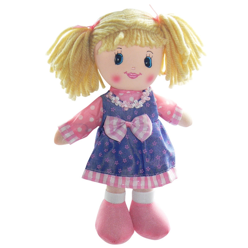HM Studio Panenka hadrová 30 cm modré šaty