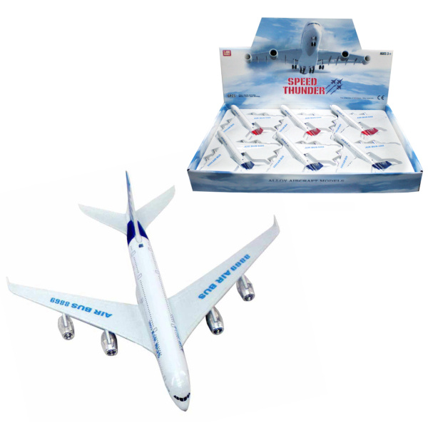 HM Studio Cars Kovový model Civilní letadlo 18cm