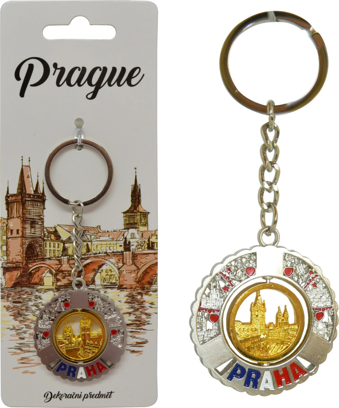 Klíčenka Praha – stylový suvenýr s motivem města
