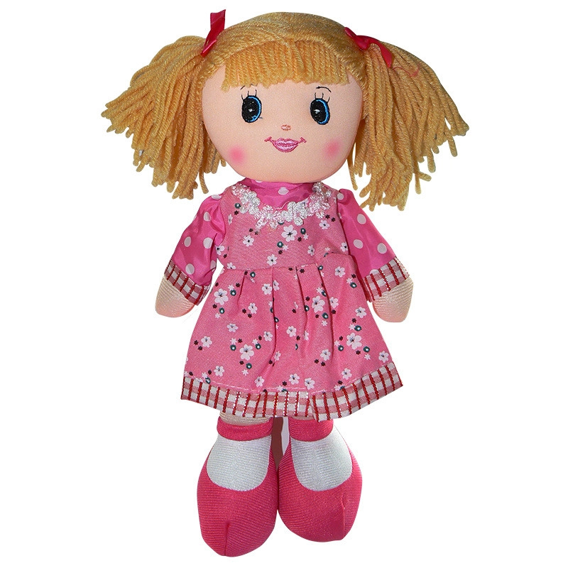 HM Studio látková 30 cm v modrých šatech