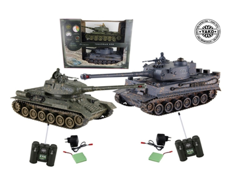R/C Tank 1:28 T34 vs Tiger (sada 2ks)