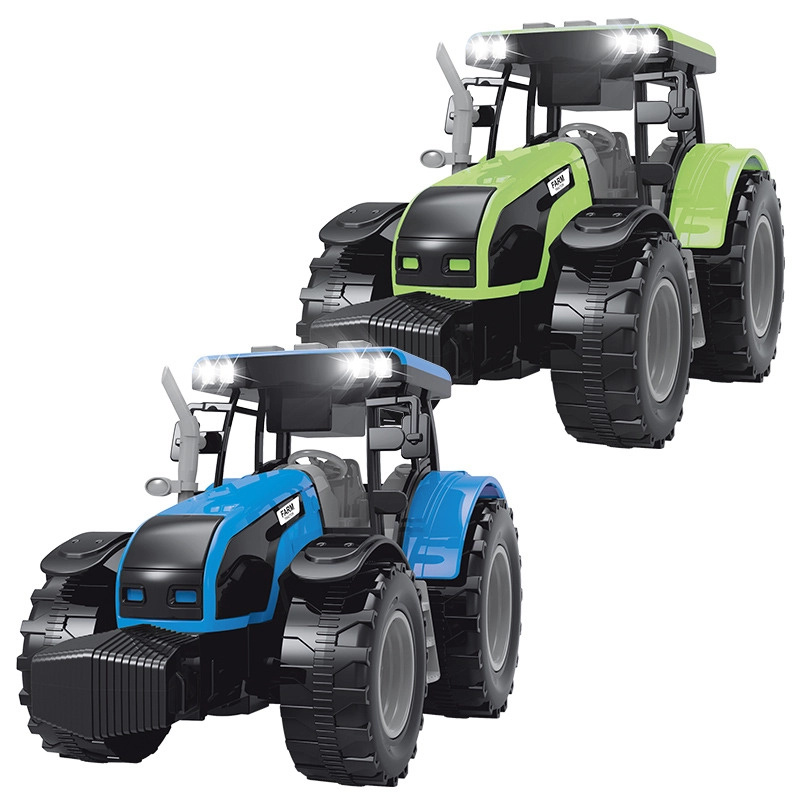 FARM SERVICE - Traktor se zvuky a světly - zeleno-šedý