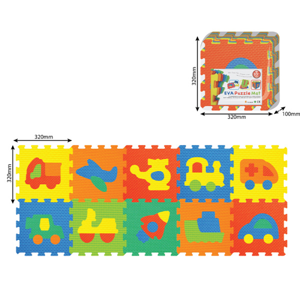 Alltoys Pěnové puzzle Doprava 10 ks