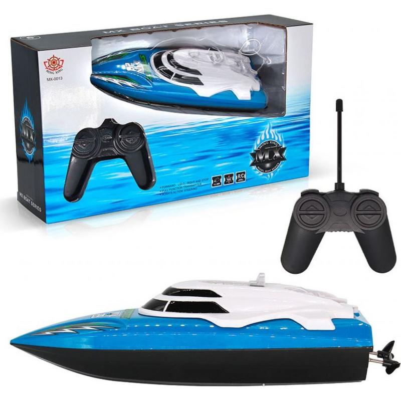 R/C Loď modrá - 4 kanálová