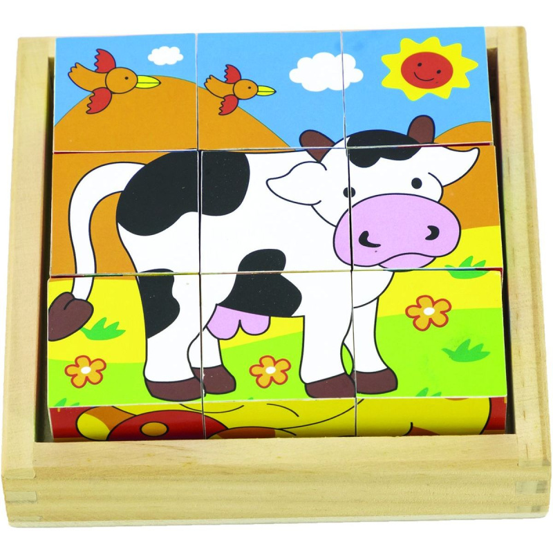 BABU - Kostky kravička 9 ks