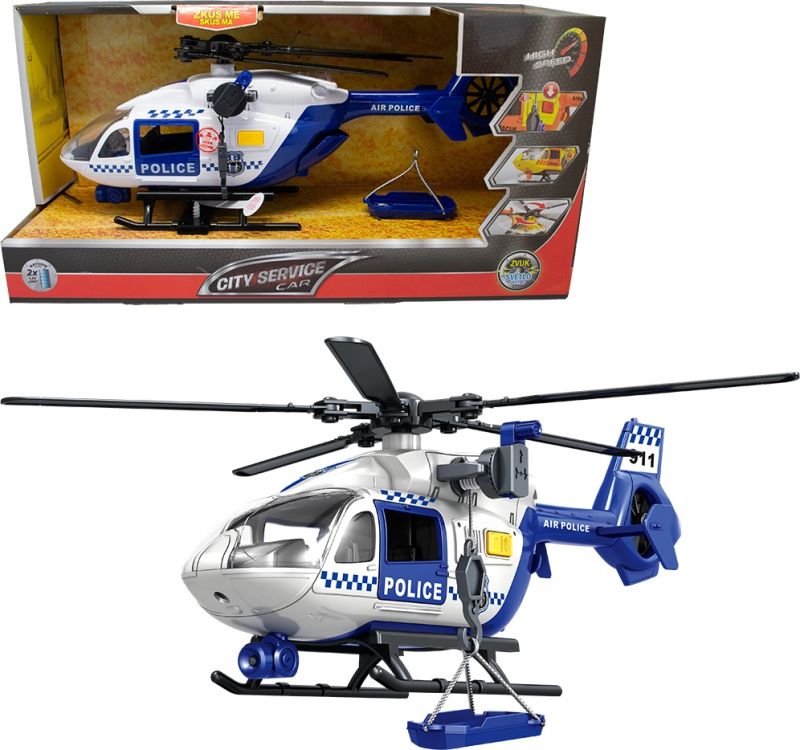 CITY SERVICE CAR - 1:12 Policejní vrtulník