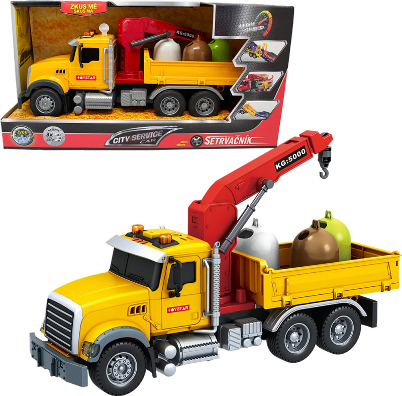 CITY SERVICE CAR - 1:14 Nákladní auto na odvoz tříděného odpadu