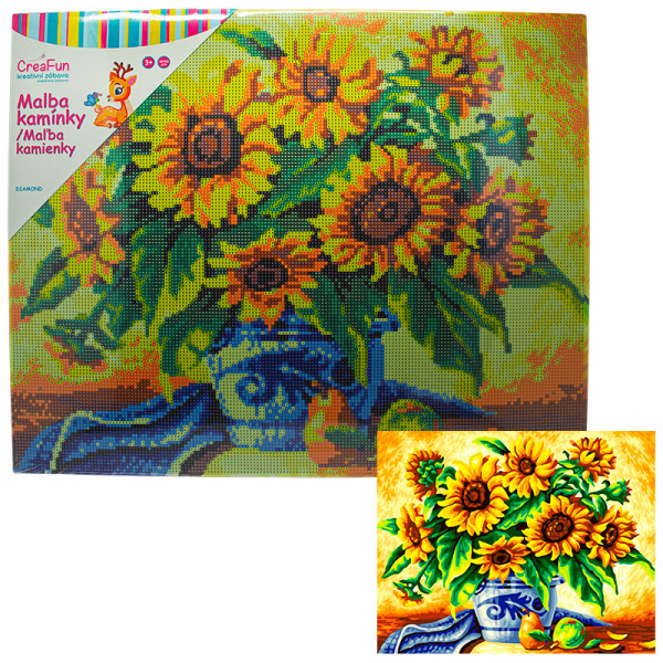 Diamantové malování - Slunečnice 40 x 50 cm