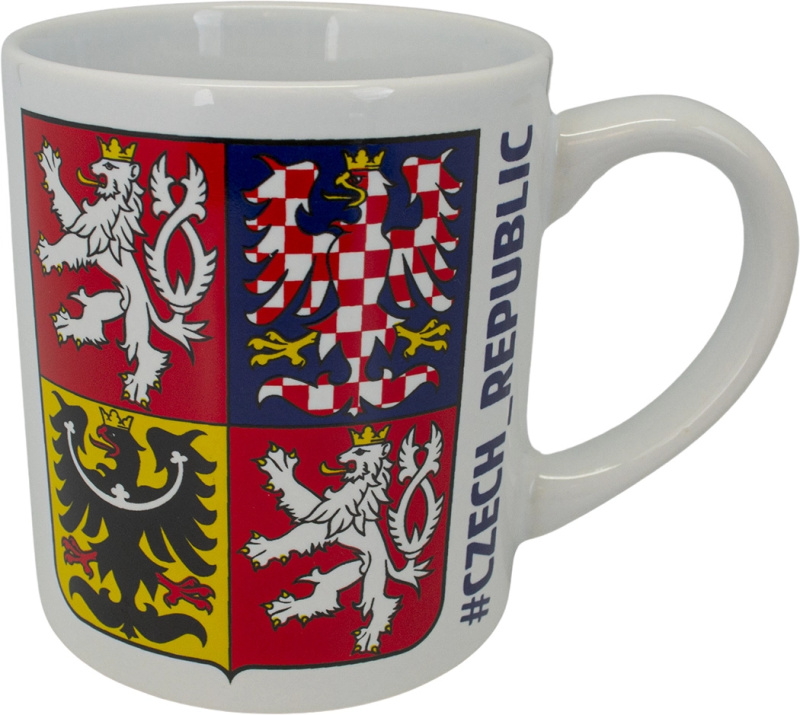 Bílý hrnek 250ml- ČR ZNAK