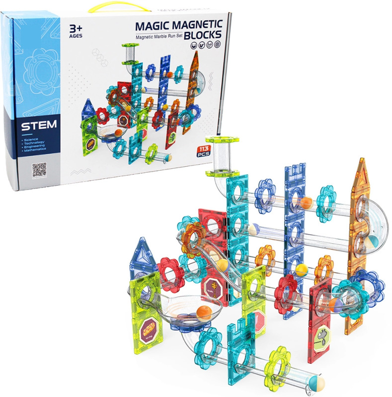 Magnetická kuličková dráha 113 ks