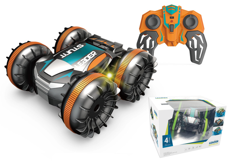 R/C 1:18 Obojživelné auto - oranžové