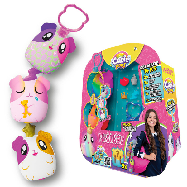 CUTIE POPS Mini plyš s překvapením 5ks