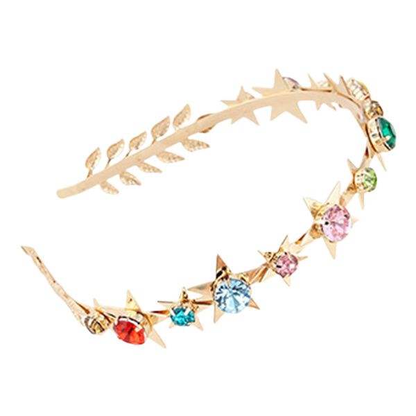 PINK - Čelenka HVĚZDIČKA s drahokamy