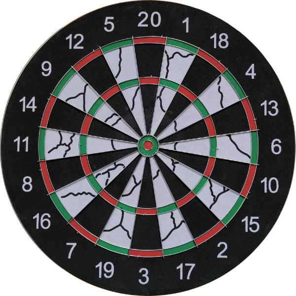 Terč 2v1 na šipky 43 cm