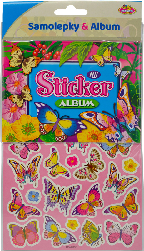 Samolepkové album Moje motýlí album