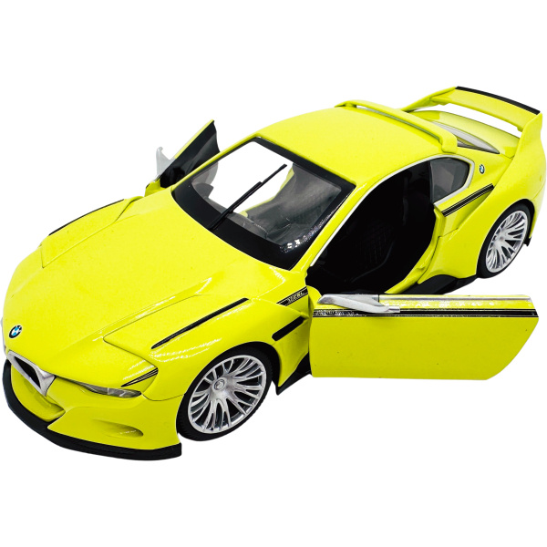 Kovový model - 1:24 BMW 3.0 CSL Hommage žluté