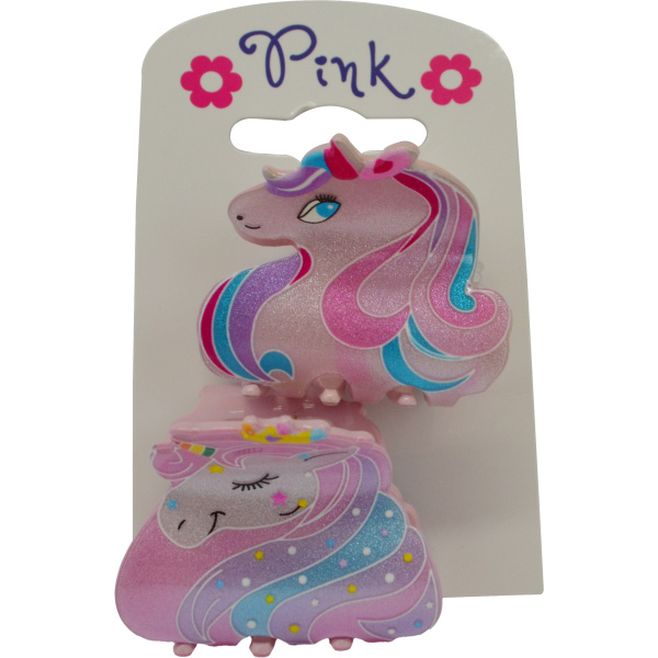 Sada 2 skřipců do vlasů Jednorožec