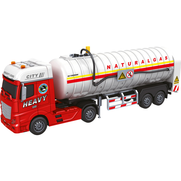 CITY SERVICE CAR - 1:12 - Tahač s cisternou na zemní plyn (se zvukem a světly)