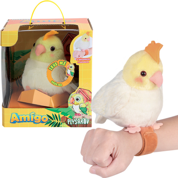 PLYŠÁKOV - Interaktivní papoušek Amígo