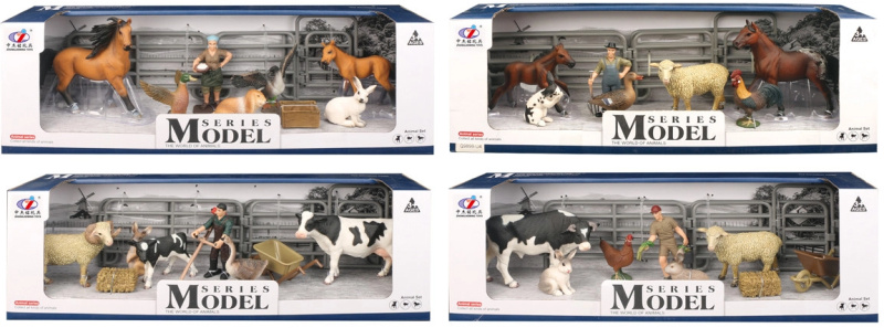 Zvířátka z farmy - Set farmářských zvířat U4 4 druhy